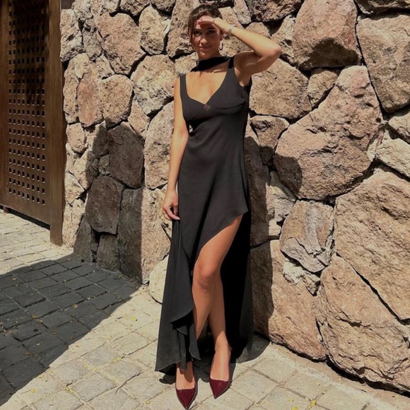 NWOT Arcina Ori Black Amelie High-Low Dress - Picture 13 of 13